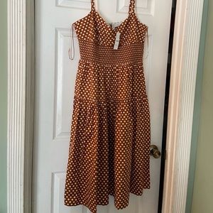 J Crew polka dot dress.